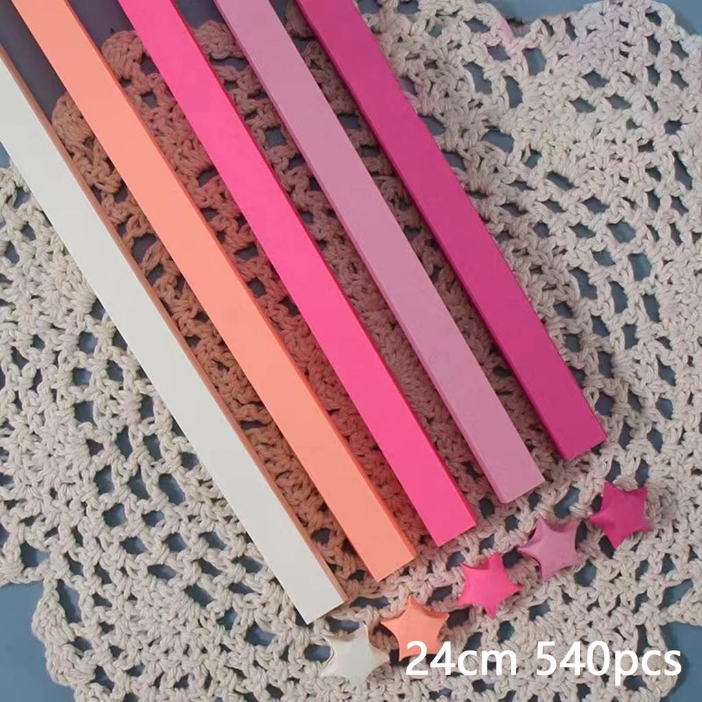 Handgeschöpftes Origami-Papier, Faltpapierstreifen, Glückssterne, DIY, handgefertigte Kunst, mehrfarbige Streifen für Frauen, Bastel-Dekor-Zubehör