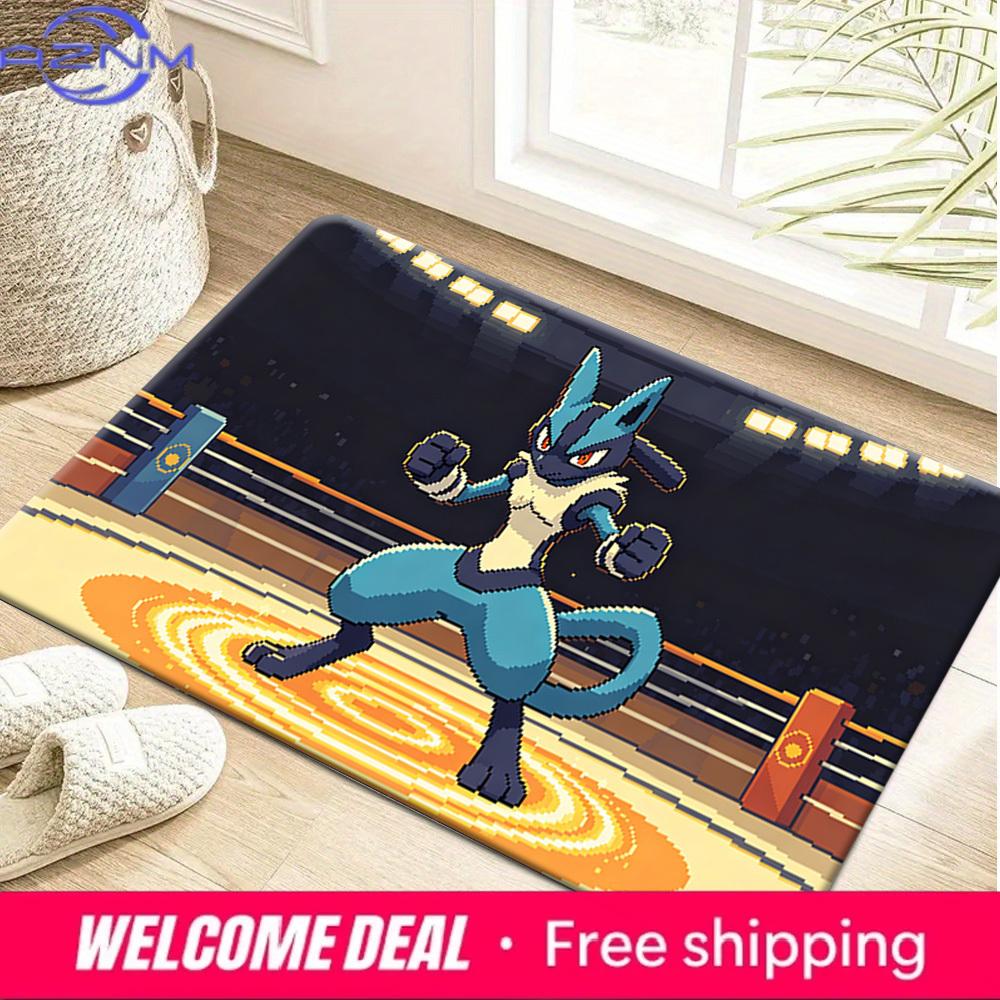 

Pixel Style Lucario Fighting Arena Print Non-Slip Floor Mat Doormat 40cm x 60cm