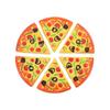 6 Pièces Petite Pizza Jouet Enfant Cuisine Simulation Fête Pizza Fast Food Jouet Alimentaire Pour Enfants