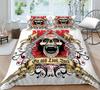 Bedding Cover Sets Skull Home Textiles Bed Quilt Cover Bedding Set 3D Duvet Cover Comfortable Bedclothes Microfiber Quilt Cover