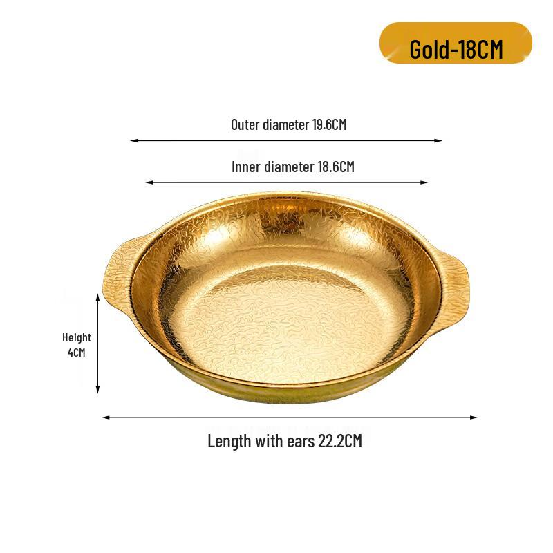 

ZISIZ Snowflake Pattern Stainless Steel Seafood Plate