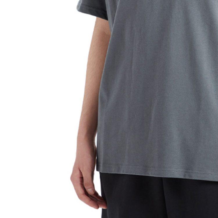 Nike T Shirts Men's Gray Crew Neck Moderate Straight Fit DD0500-060