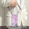 Color butterfly for iphone17promax Apple 13 mobile phone case 15 four-corner lanyard 16 silicone 14 crossbody