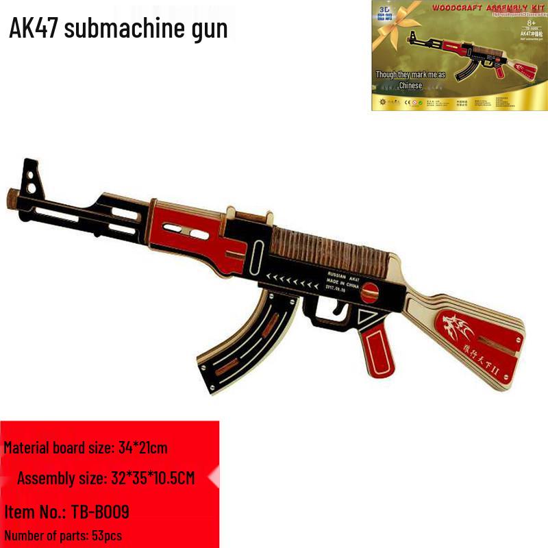 3D Wooden Puzzle Model: DIY Educational Toy for Kids & Adults