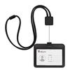 Teskyer ID Card Holder with Retractable Safety Employee ID Neck Name Black Reel, Buckle, Detachable, Case, Strap, Retractable, Holder, Hard, Rotating,