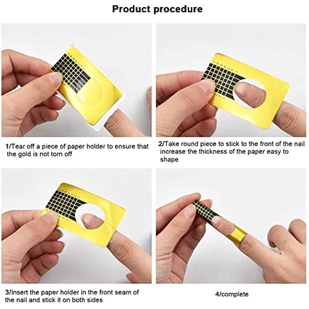 Verlängerungsmodell für professionelle UV-Gel-Nägel, 100 Stück