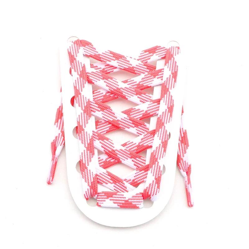 Șireturi plate pentru adidași Șireturi curcubeu Șireturi colorate cu dungi pentru femeie bărbat Lățime 1CM Lungime 100/120/140/160CM 1 pereche