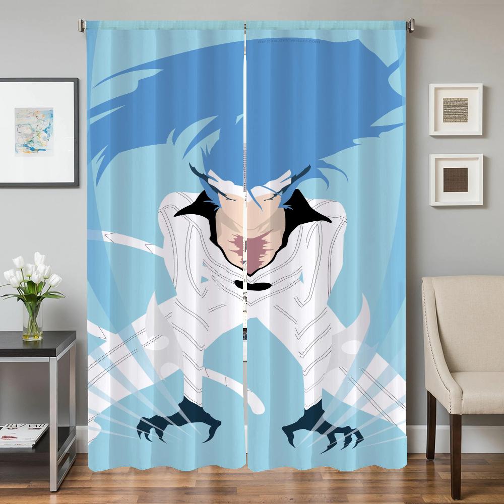 

Home Interior Kitchen Curtains for Living Room 2 Pieces Blackout Curtains Door Curtain B-bleach Bedroom Decoration Partition W50xH70cmx2pcs-CL