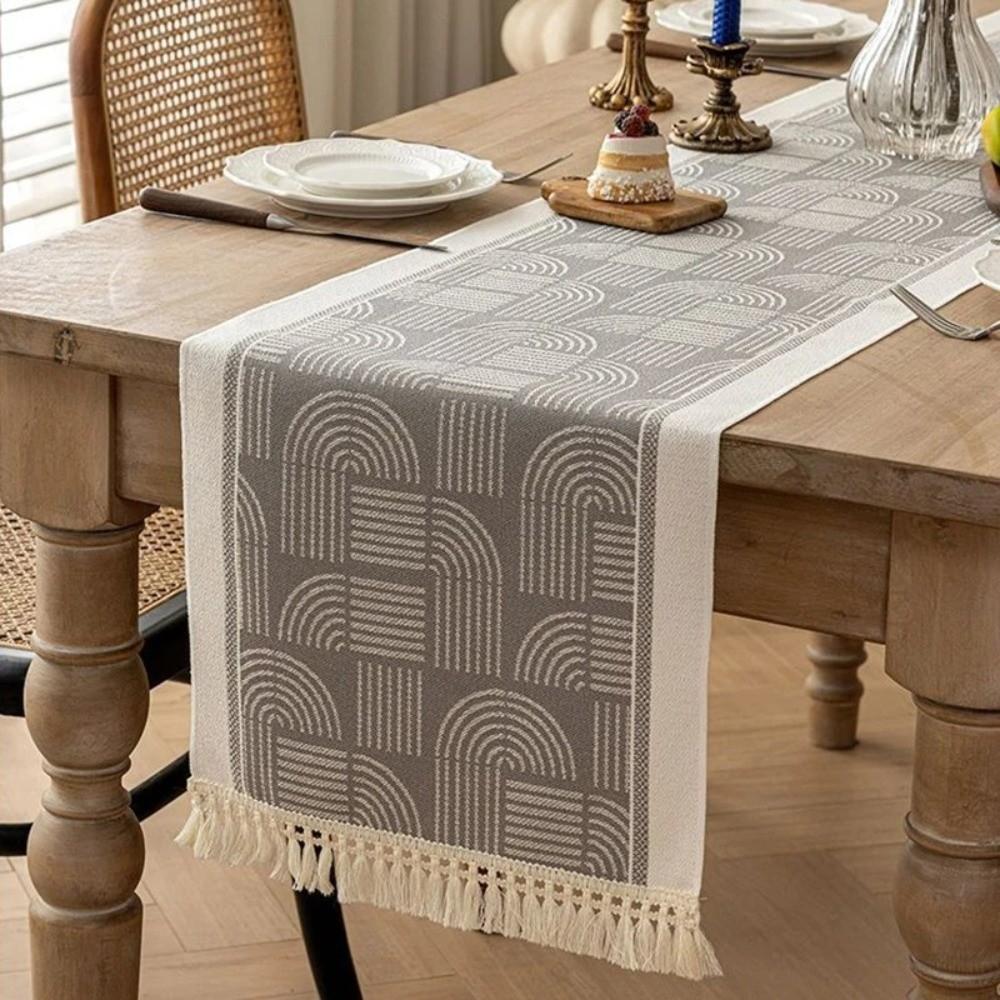 Nordic Style Table Runner Waterproof Table Flag Tablecloth Table Cover  Living Room
