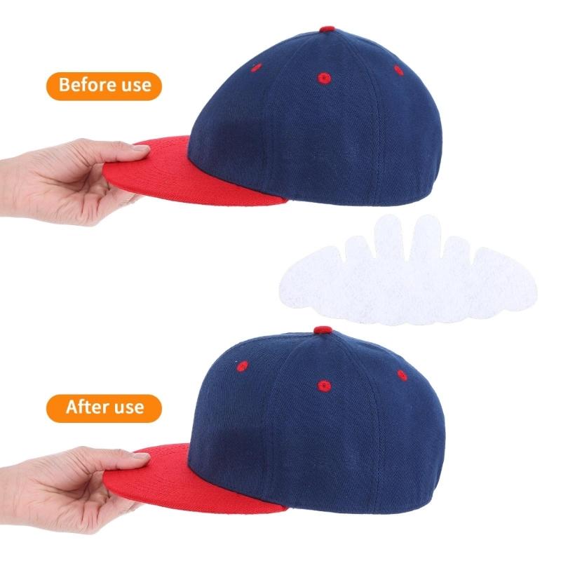 Pack of 10 Infant Adults Baseball Cap Sweat Absorbing Inserts Felt Fabric Gentle On Skin Easy To Clean
