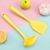 Yousheng Mini Silicone Spatula Soup Spoon Set for Non-Stick Cookware Heat-Resistant Kitchen Utensils with Hanging Loop Small Flexible Scraper for