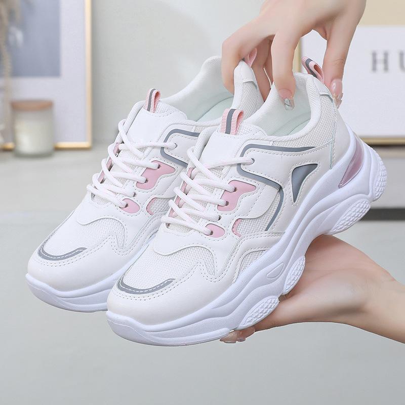 

Повседневные маленькие белые туфли на толстой подошве, противоскользящая дорожная обувь, спортивная обувь с неглубоким горлышком