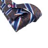 3.15" Fashion Striped PaisleyTie for  Men Flower Necktie for Wedding