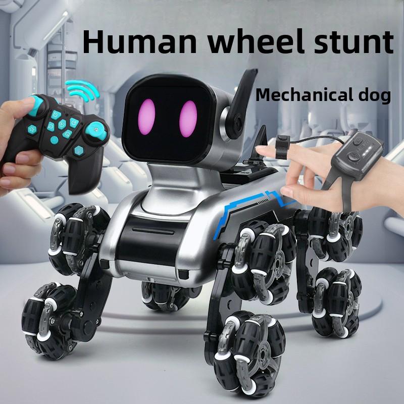 Children's Toys, Remote Control Toys, Eight-wheel Stunt, Mechanical Dog, Lights, Touch-sensitive Remote Control, Baby Gifts, Pet Dog Toys