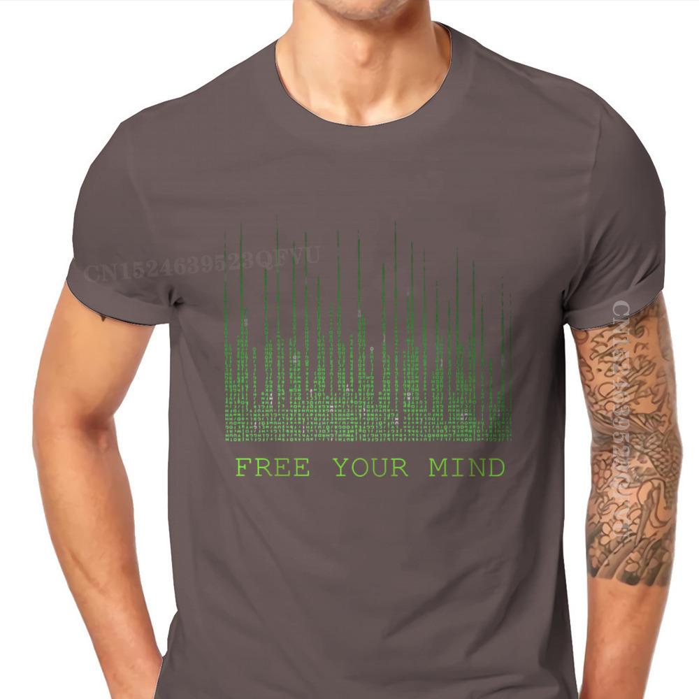 Free Your Mind Tshirts The Matrix Neo Anderson Morpheus Film Pure Cotton Original Men T Shirts Men Clothes New Design New S