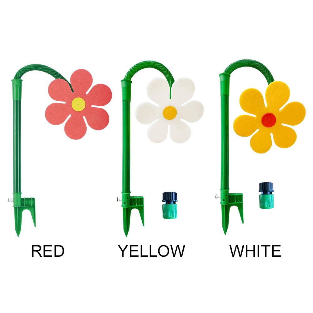 360° Rotating Flower Shape Dancing Daisy Sprinkler Toys Crazy Spin Water Sprayer Garden Sprinkler For Garden Watering System