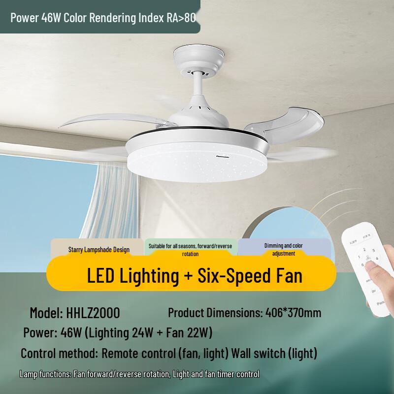 Panasonic HHLZ2000 Smart Voice Ceiling Fan Light
