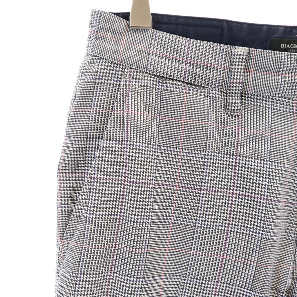 BLACK LABEL CRESTBRIDGE Glen check Long pants 70 white Men's Used