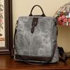 Zipper Backpack Women's Block Color Backpack Female Anti-Theft Schoolbag