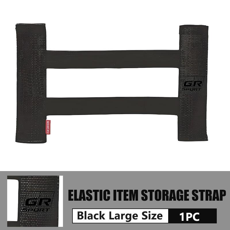 cnkym4 Car Interior Organizer Back Rear Trunk Storage Mesh Fixed Straps For Toyota GR Sport Yaris Chr Auris Rav4 Prius Prado Avensis