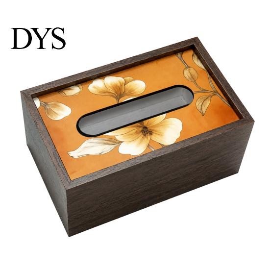 Large Capacity Tissue Case Wooden Box Cover, Rectangular Paper Towel Dispenser, Decorative Napkin Storage Bedroom Cover Organizer for Office Desk Home