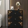 8pcs Furniture Decoration Mirror Sticker 3D Wallsticker Acrylic Self-adhesive Mirror Gold Sliver Sticker Cabinet Corner Decor