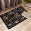 Cats Ornate Frames Pattern Rug Floor Mat for Living Room or Bedroom Soft and Comfortable Carpet a Gift for Birthday and Holiday.