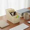 Desk Pen Holder Organizer Storage Stationery with 4 Compartments And SpaceSaving