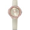 5552424 Crystal Leather Strap Gray Rose Gold Tone Women's Watch