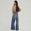 SELINE Shilin 2026 Retro Blue High-End Micro-Flare Jeans