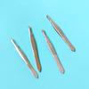 Stainless Steel Slanted Tip Eyebrow Tweezers - Dual-Use Beauty Tool