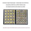 Gold Edition 250 Pockets Coin Collection Album: Slip-in Commemorative Coin Organizer