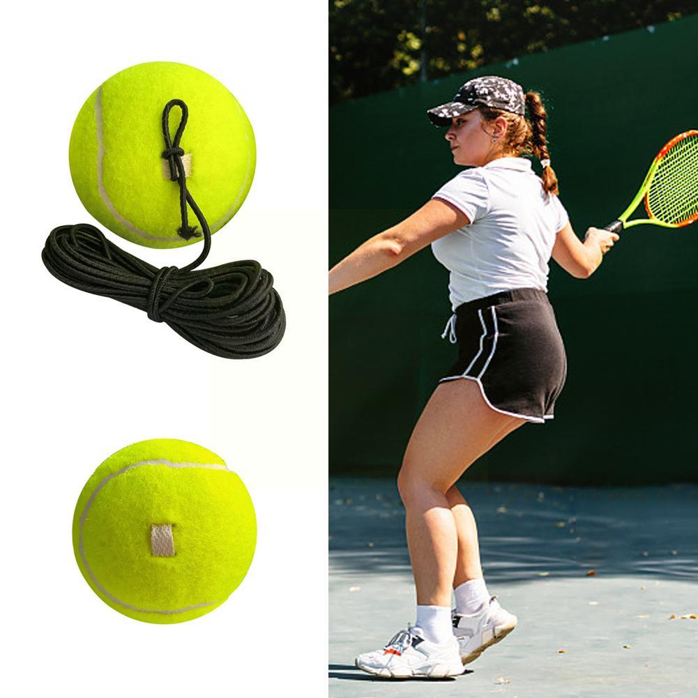 Minge de antrenament profesională de tenis, 1 buc, cu minge elastică, echipament portabil pentru antrenament, minge cu coarde, săritură tenis, fitness, tenis O6B3