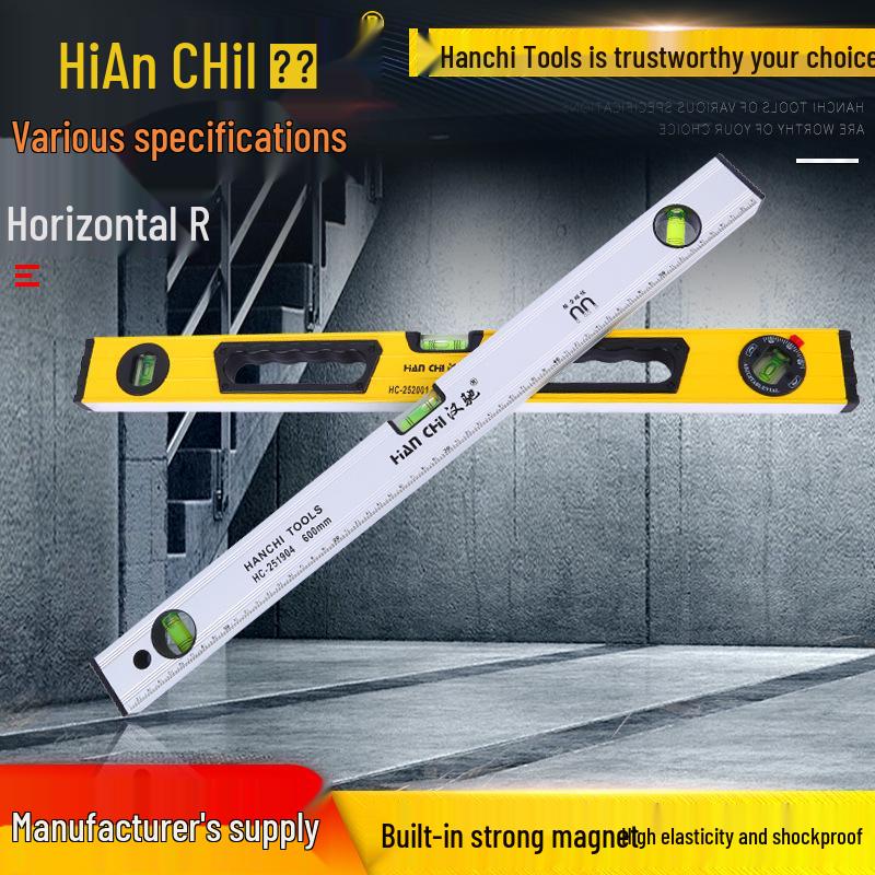 

Уровень магнитный из алюминиевого сплава Hanchi для строительных измерений Silver Level Ruler 300mm