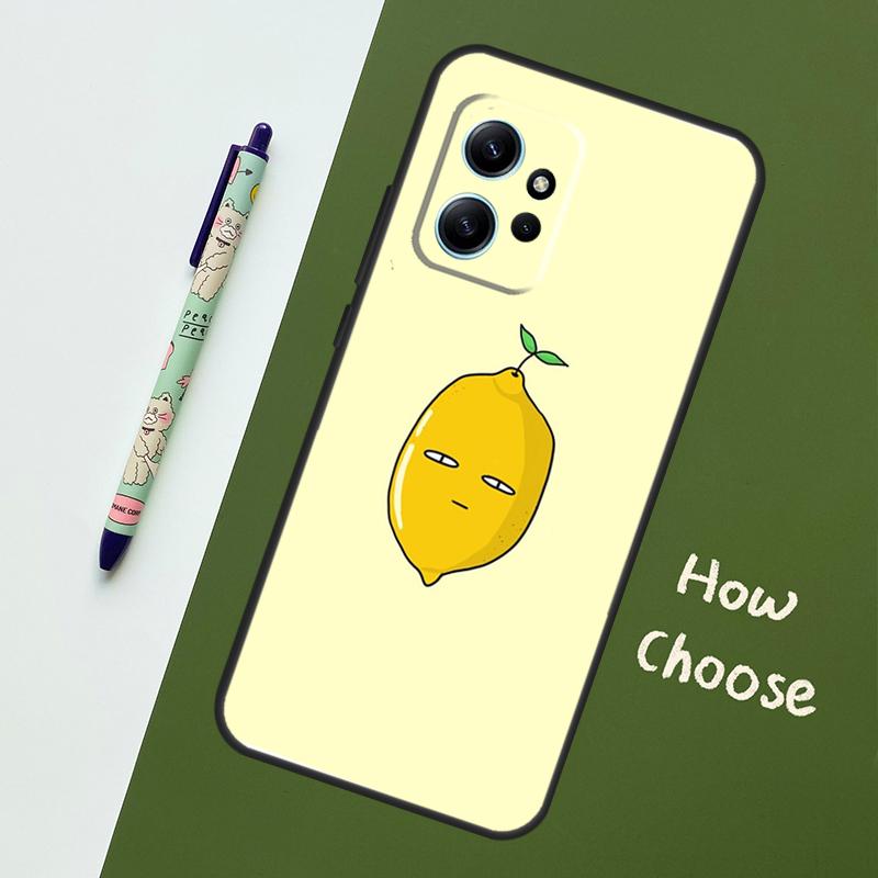 Lemon Fruit For Xiaomi Redmi Note 12S 11S 10S 9S Note 12 8 9 10 11 Pro Phone Case For Redmi 12 9 C 10C
