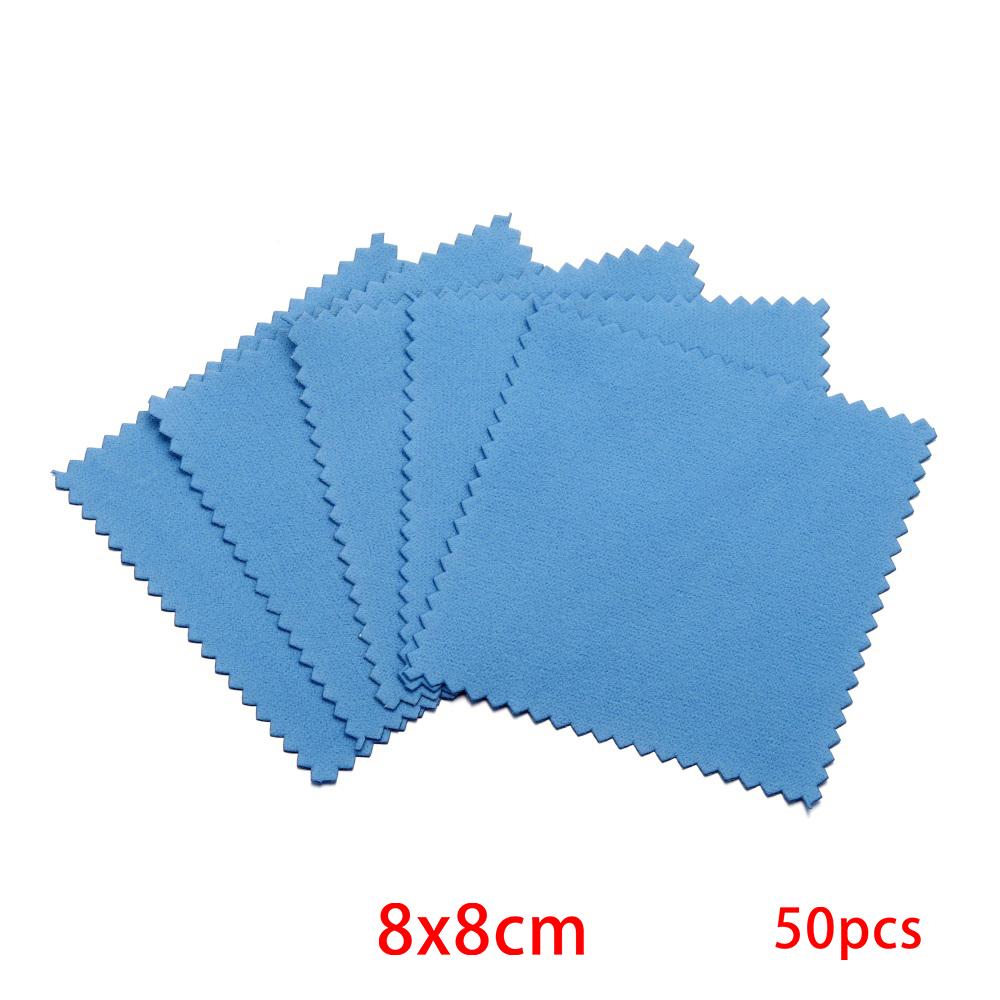 10-50pcs Polish Polishing Cloth Silver Color Cleaning  Polishing Cloth Soft Clean Wipe Wiping Cloth For Silver Gold Jewelry Tool