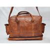 Men's Duffel Genuine Leather Large Vintage Travel Gym Weekend Overnight Bag NEW