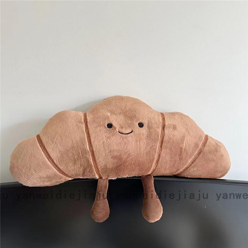 Bread Cartoon Plush Cushion With Embroidery For Living Accessories Room