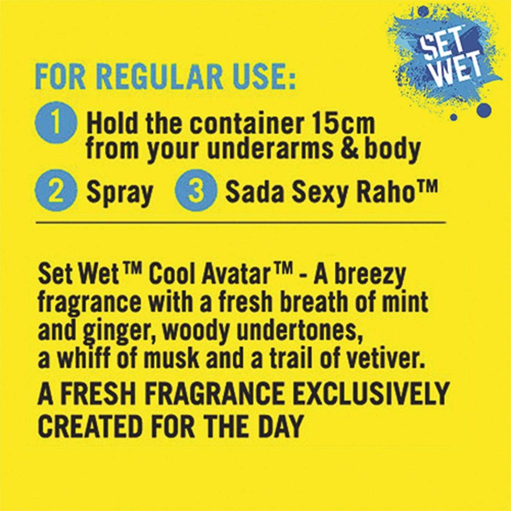 Set Wet Ultimate Hold Hair Gel, 250 Ml With Cool Avatar Deodorant Spray Perfume, 150 Ml