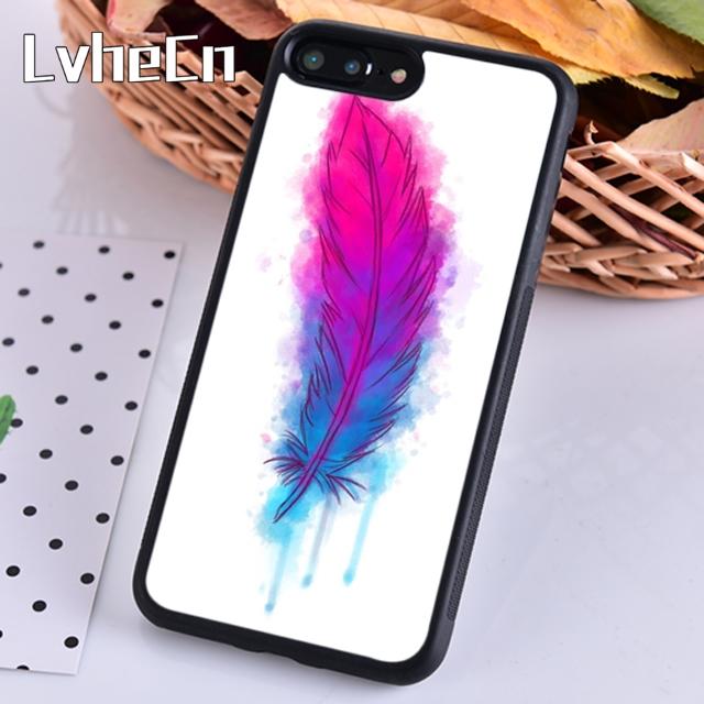 Watercolor Feather Pattern Design Phone Case For iPhone 17 Air 13 12 Cover For Apple 14 15 16 Pro Max Plus