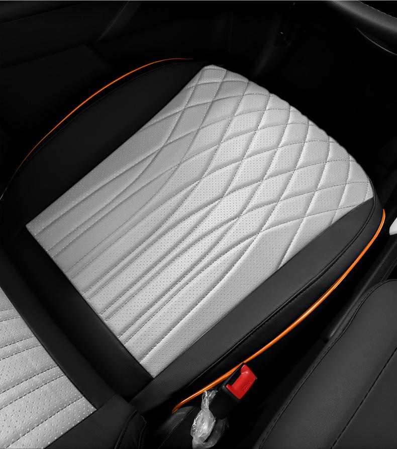 Modern MUFASA Universal Car Seat Cover, Full Coverage Leather, Fits 23 Models, Four Seasons Cushion.