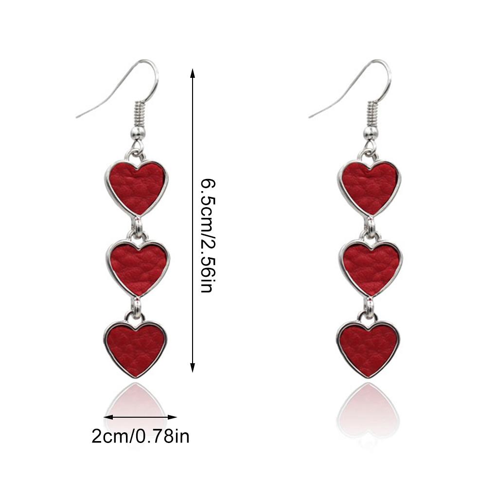 1 Pair Earrings Studs Hoop Ear Pendant Jewelry Decor Ear Drops Valentines Day Women Accessories for Party Banquet Daily Dress