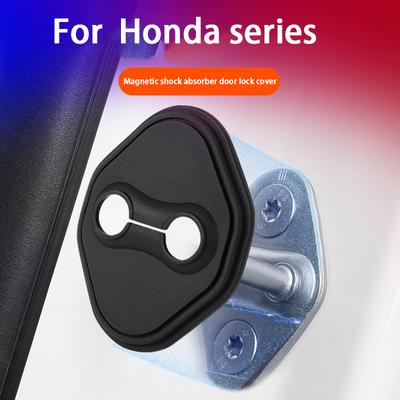 4Pcs Magnetic Silicone Door Lock Cover Noise Reduction Rust Proof Protector For Honda Civic CRV HRV Accord Fit City Odyssey