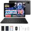 POCKAM P10PRO 10,1 Pollici, Tablet Android 16, 120Hz, 48GB+128GB/2TB, Octa-Core, 8800mAh, Widevine L1, Cuffie 3,5mm, Tablet con tastiera, Penna
