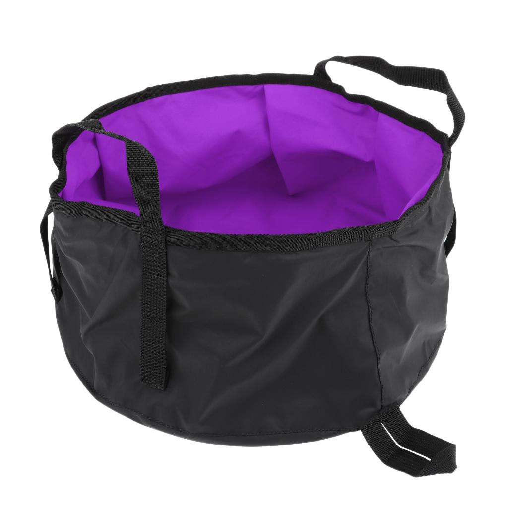 

Multifunctional Folding Bucket Outdoor Camping Fishing Water фиолетовый