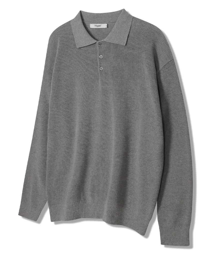 POLYGRAM Long Sleeve Collared Knit - 4 Colors (Type B)