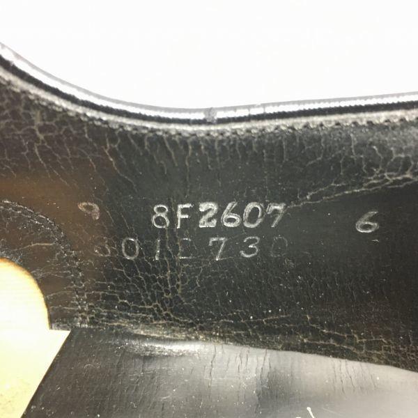 60s Vintage DEAUVILLE Rare CORFAM Leather U-Tip Business Shoes Black size 9 26.5-27.0(USED)
