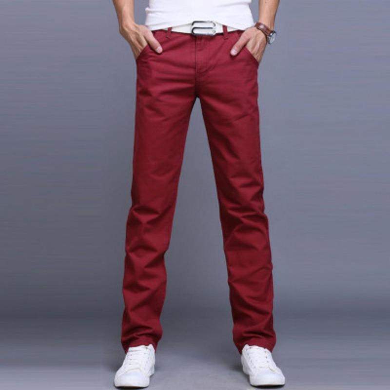 Summer Casual Pants Men Cotton Slim Fit Chinos Fashion Male Clothing Plus Size Trousers Cargo Pants Streetwear
