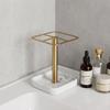 Silber Gold Zahnbürstenhalter Edelstahl Zahnbürsten Organizer Zahnpasta Halter Platzsparend