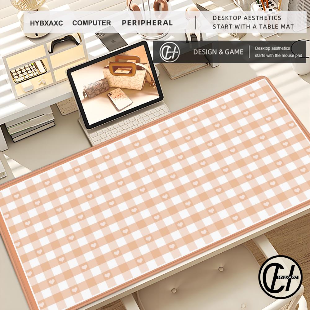 Checker pattern Simplicity Mousepad xcm Big Keyboard Mat Table Mat Students Gamer Desktop Mousepad Gaming Mouse Pad Carpet